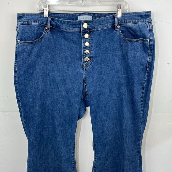 Lane Bryant Flex Magic Waistband Signature Fit Mid-Rise Flare Leg 24S plus size - Picture 2 of 15